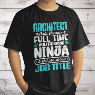 Camiseta Arquiteto Piada Trabalho Ocupação Carreira Arquite