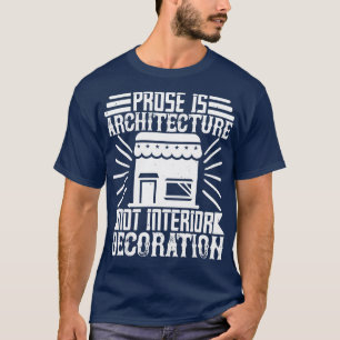 Camiseta Arquiteto Prosa É Arquitetura Não Interior