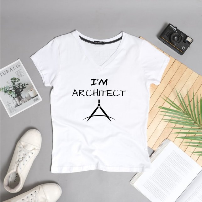 Camiseta Arquiteto TShirt, Tee Estudante de Arquitetura ("Architects: We build dreams.")