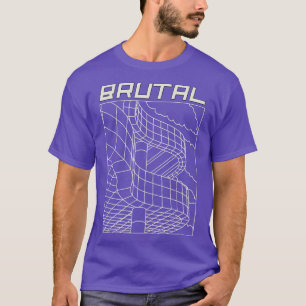 Camiseta Arquitetos brutais de arquitetura criam designers