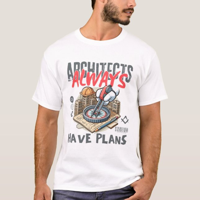 Camiseta Arquitetos sempre têm um plano (Frente)