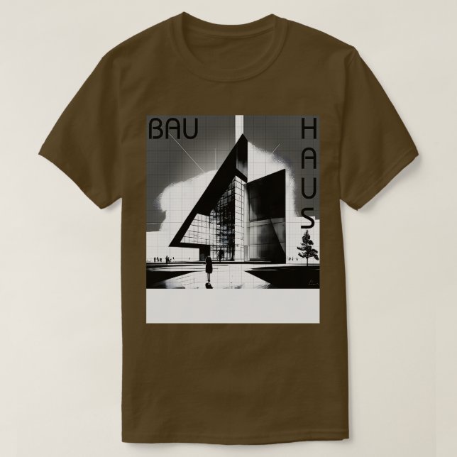Camiseta Arquitetura artística 04 BW (Frente do Design)