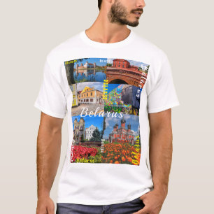 Camiseta Arquitetura de Belarus Minsk Grodno Pinsk Borisov