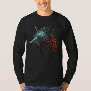 Camiseta Arquitetura de Hiena Motivo Animal Zoológico Hyae