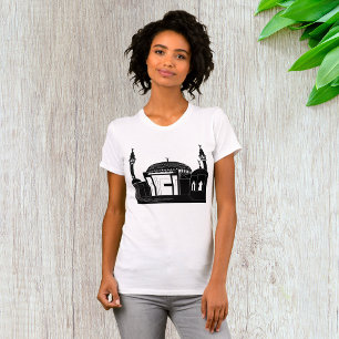 Camiseta Arquitetura de Mesquita Minimalista Arte Linha