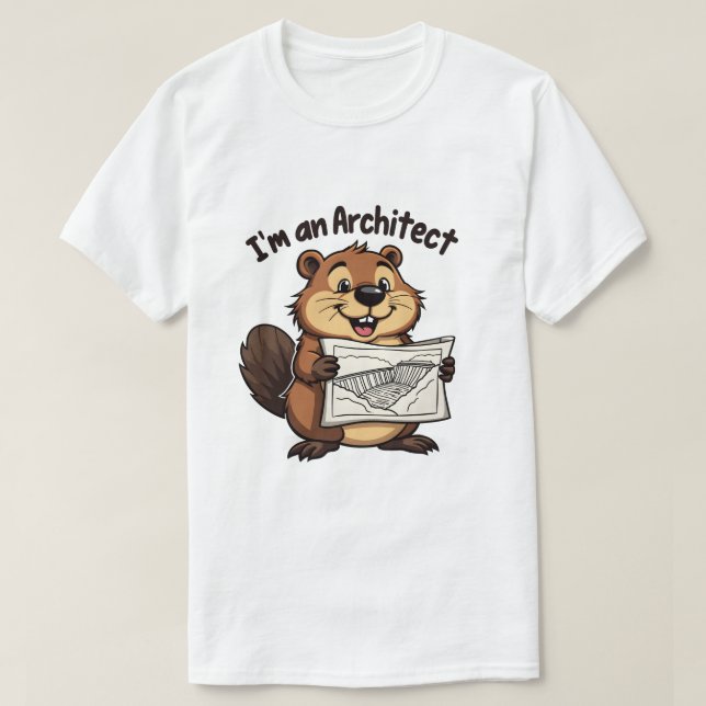 Camiseta Arquitetura do Beaver - Dam Builder (Frente do Design)