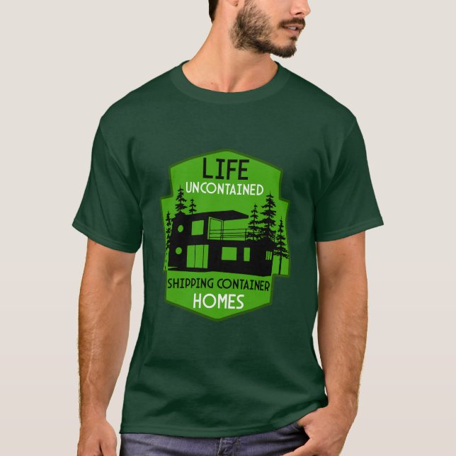 Camiseta Arquitetura do contêiner de remessa (Frente)