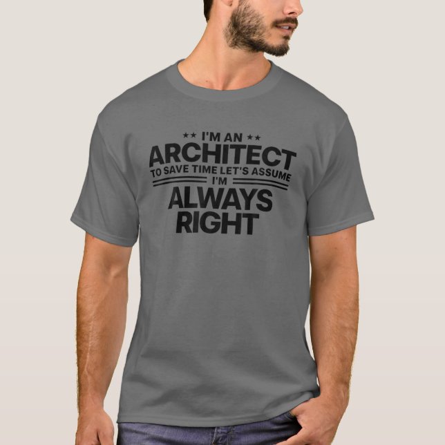 Camiseta Arquitetura Engraçada Para Homens Arquitetura Futu (Frente)