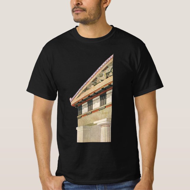 Camiseta Arquitetura Grega Antiga, Templo de Atena (Frente)