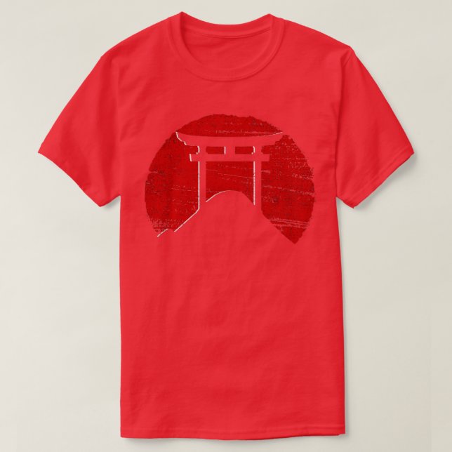 Camiseta Arquitetura japonesa de Torii (Frente do Design)