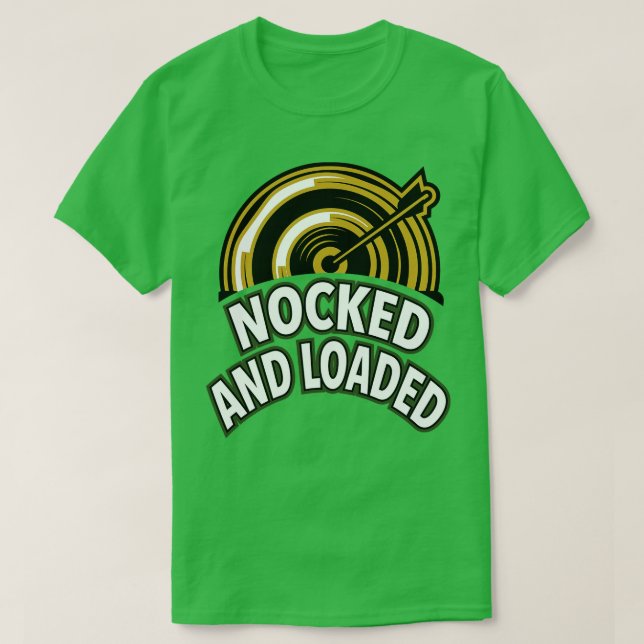 Camiseta Arquivamento de arco de Foco de Design e Arqueiro (Frente do Design)