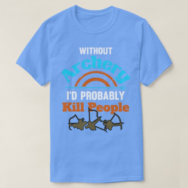 Camiseta Arquivamento de arco de Foco de Design e Arqueiro (Frente do Design)