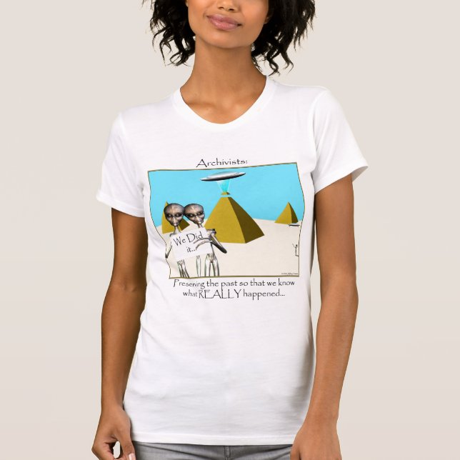 Camiseta Arquivistas - Preservando o Passado (Aliens) (Frente)