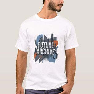 Camiseta Arquivo Futurista Paisagem Urbana Geométrica Moder
