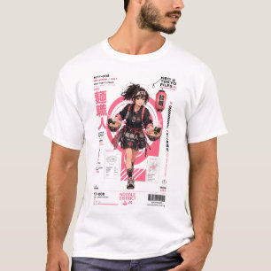 Camiseta Arquivos do Neo Tóquio 008 –Ramen Anime Rua Japone
