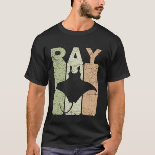 Camiseta Arraia Manta Vintage Stingray Retro Oceanologia