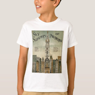 Camiseta Arranha-céus de Philadelphfia (poster vintage