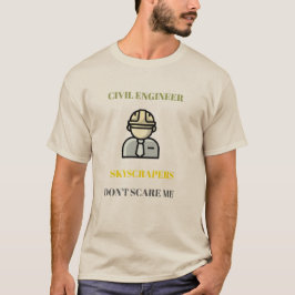 Camiseta Arranha-céus Não Me Assustam Engenheiro Civil Gráf