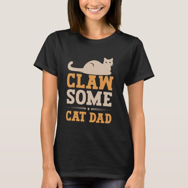 Camiseta Arranhe algum Pai de Gato (Frente)