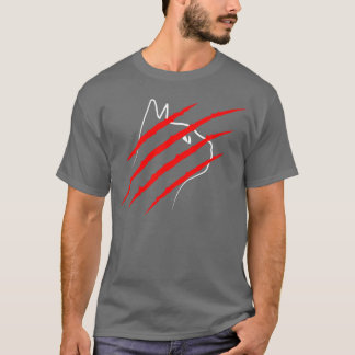 Camiseta Arranhe o Gato de forma engraçada