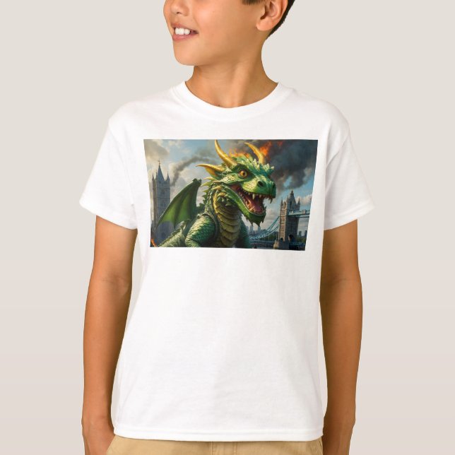 Camiseta Arranja a Terrivelmente Dragão Fantasia Art (Frente)
