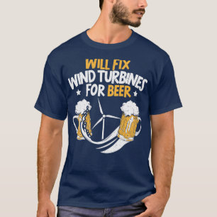 Camiseta Arranjará Turbinas Eólicas Para O Técnico De Turbi