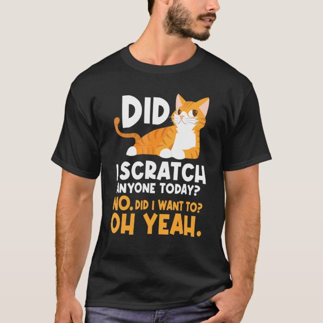 Camiseta Arranjei Alguém Hoje, Humor Sarcástico Cat J (Frente)