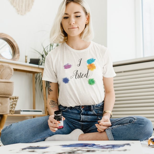 Camiseta Arranjei Arte De Pintura De Artista Engraçado (Criador carregado)