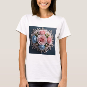 Camiseta arranjo da Flor do eterno para ela