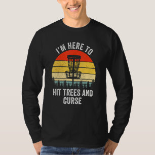 Camiseta Arranjo De Golfe De Disco Engraçado, Árvores De Ac