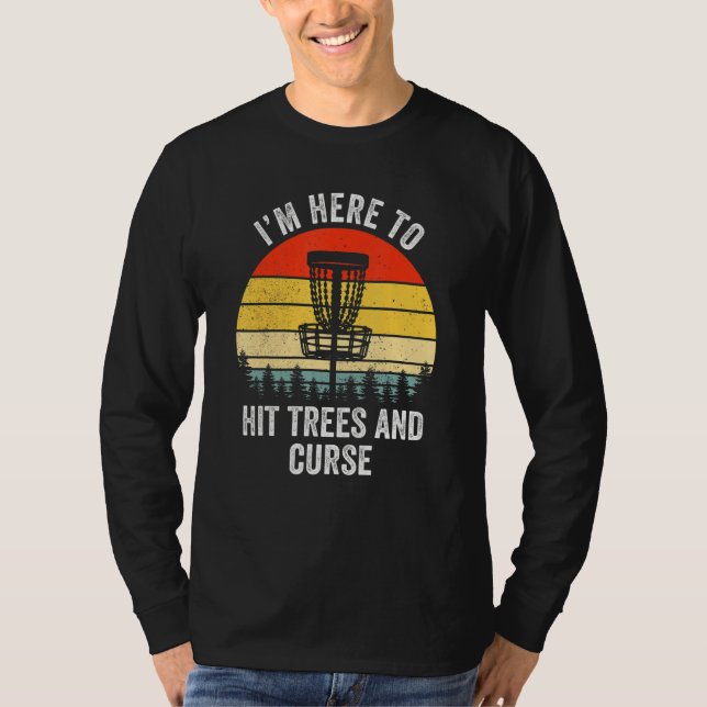 Camiseta Arranjo De Golfe De Disco Engraçado, Árvores De Ac (Frente)