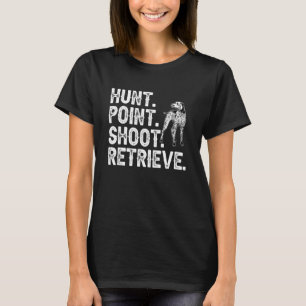 Camiseta Arranjo de Ponto de Caça para Ponta de Ponta Alemã
