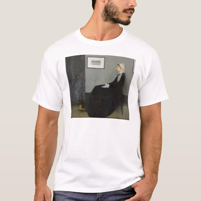 Camiseta Arranjo em No.1 cinzento e preto (Frente)