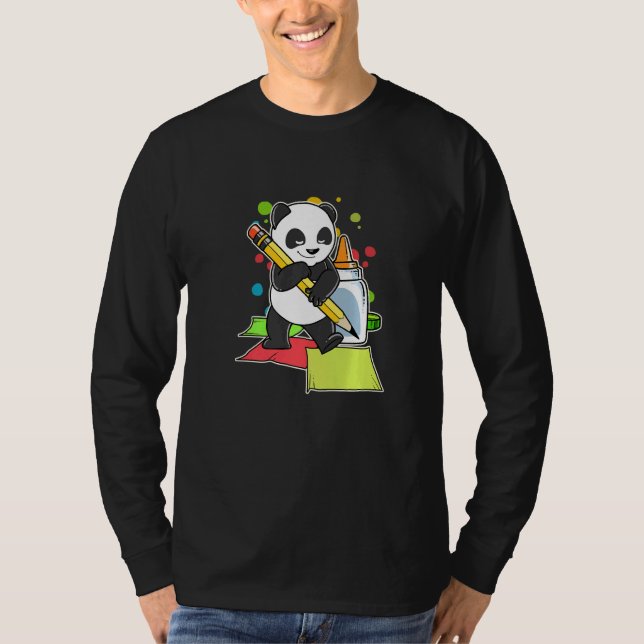 Camiseta Arranjo Para Artesanato De Panda (Frente)