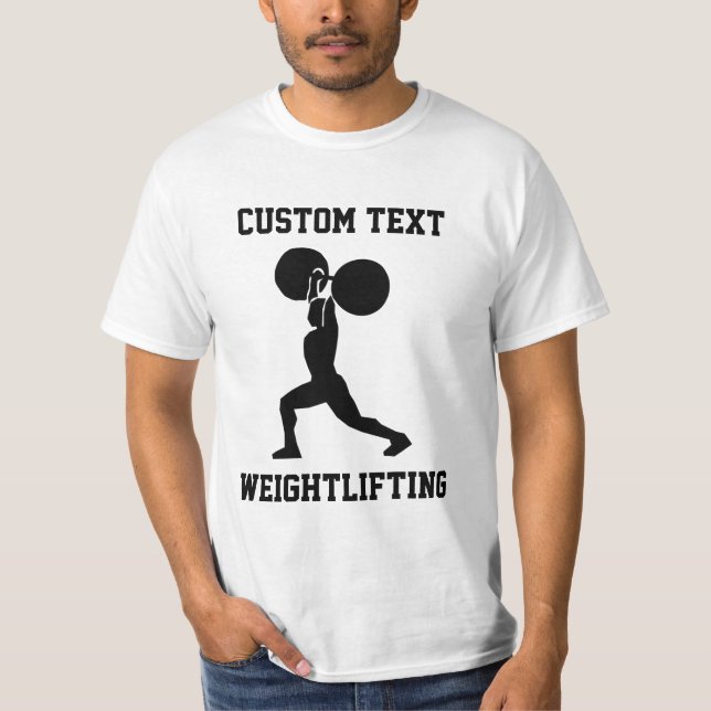 Camiseta Arranque de Peso Personalizado (Frente)