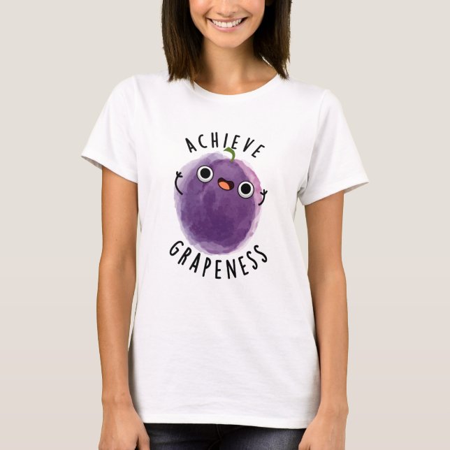 Camiseta Arranque De Uvas Positivas Engraçadas (Frente)