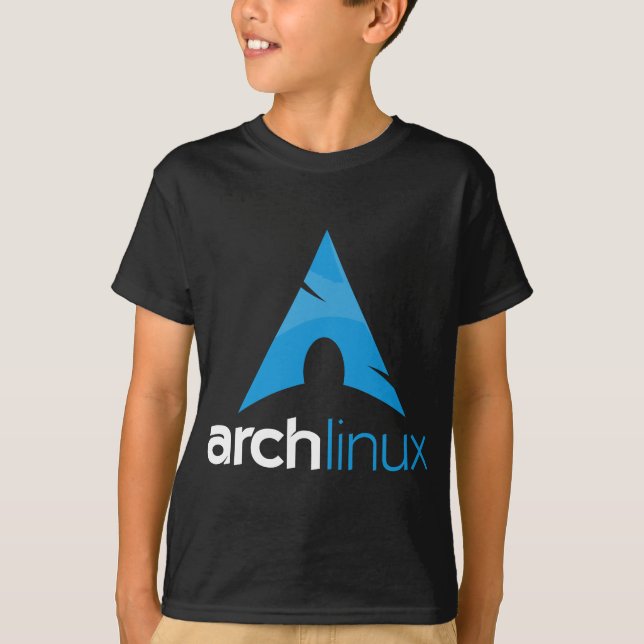 Camiseta Arranque Linux com slogan e logotipo Open Source S (Frente)