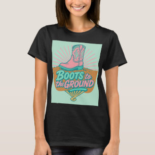 Camiseta Arranque no chão - Camisa-T da Garota-Retro