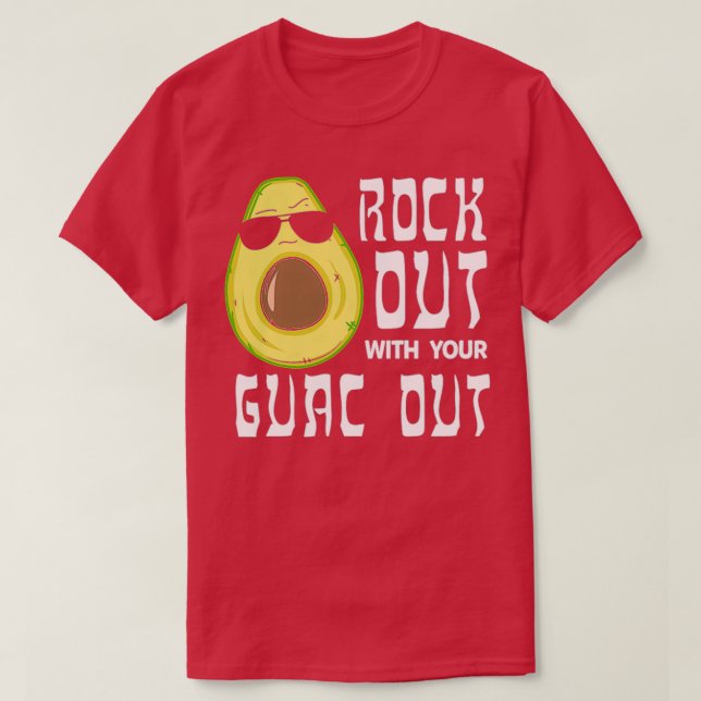 Camiseta arrasar com o seu guacamole avocado (Frente do Design)