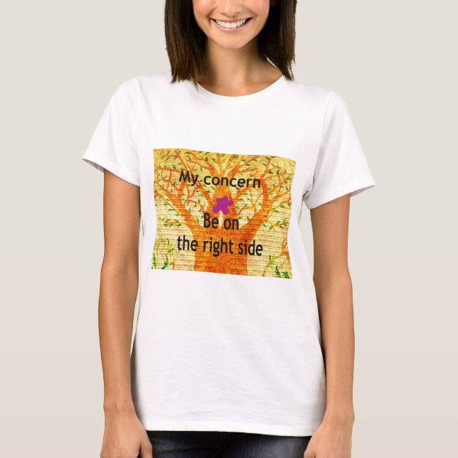 Camiseta Arrastada na Perspectiva da Vintagem Baobab (Frente)