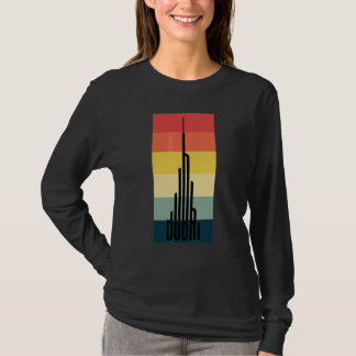 Camiseta Arrefeça o arranha-céu Burj Khalifa em Dubai Vinta