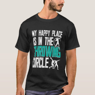 Camiseta Arremesso de Peso Arremessador de Peso Lugar Feliz