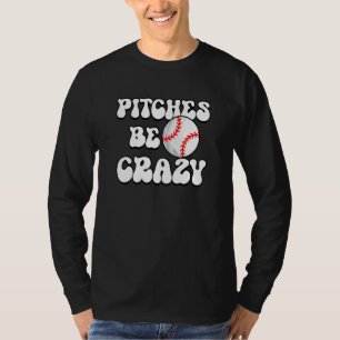 Camiseta Arremessos Ficam Loucos Softball Jogador Softball