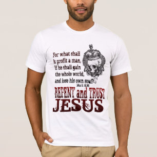 Camiseta Arrependa-se & confie-se em Jesus