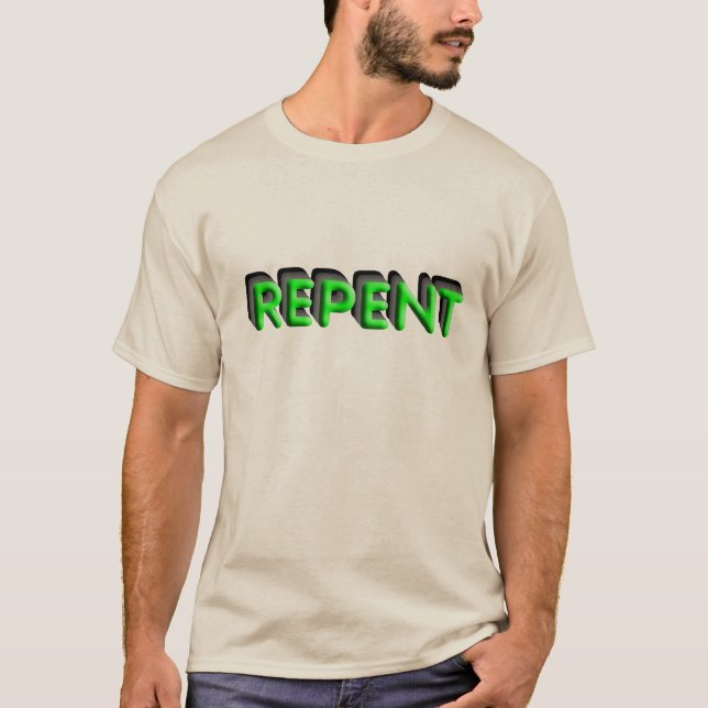 CAMISETA ARREPENDAM-SE. (Frente)
