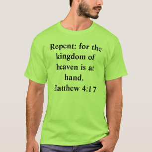 Camiseta Arrependido: para o reino dos céus é à mão. M