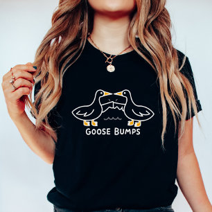 Camiseta Arrepios de Ganso Engraçados; Gansos de Desenho An