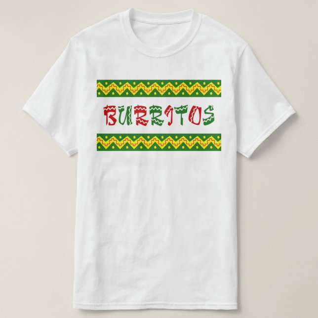 Camiseta arriba burritos (Frente do Design)