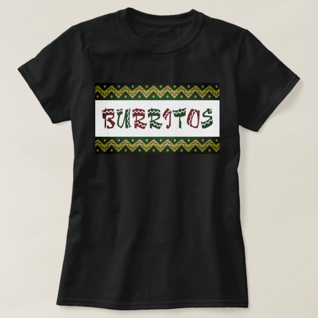 Camiseta arriba burritos (Frente do Design)