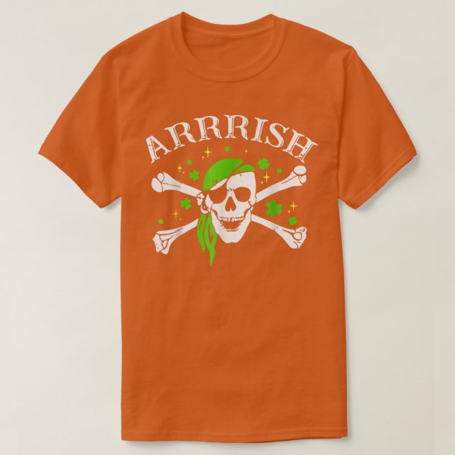 Camiseta Arrish Happy Irish Pirate Piada Rua (Frente do Design)